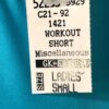 GK WORKOUT SHORTS LADIES SMALL BLUE NYLON/SPANDEX DANCE CHEER GYMNASTICS Sz AS - Image 3