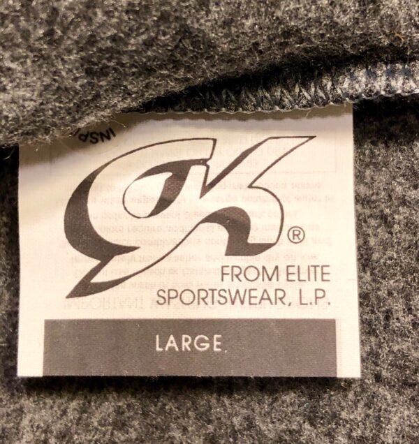 GK ICE SKATE JACKET ADULT LARGE GRAY FITTED FLEECE VELVET TRIM ZIP Sz AL NWT! - Image 9