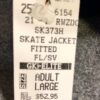 GK ICE SKATE JACKET ADULT LARGE GRAY FITTED FLEECE VELVET TRIM ZIP Sz AL NWT! - Image 11
