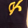 GK BIKETARD CHILD MEDIUM YELLOW NAVY NYLON/SPANDEX DANCE CHEER TANK CM NWT! - Image 4