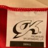 GK RED VELVET ICE FIGURE SKATE ADULT SMALL SLVLS ASYM MESH YOKE JA DRESS Sz AS - Image 10