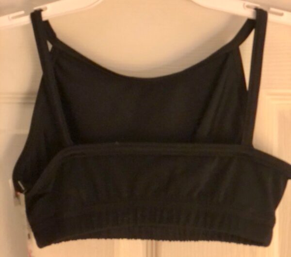 GK ELITE ATHLETIC SPORTS BRA CHILD LARGE BLACK NYLON/SPANDEX TECHMESH CL NWT! - Image 4