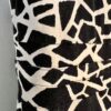 DKNY MAXI LADIES SMALL SLVLS BLACK WHITE VISCOSE STRETCH GIRAFFE PRINT DRESS S - Image 4