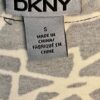 DKNY MAXI LADIES SMALL SLVLS BLACK WHITE VISCOSE STRETCH GIRAFFE PRINT DRESS S - Image 6