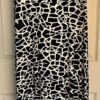 DKNY MAXI LADIES SMALL SLVLS BLACK WHITE VISCOSE STRETCH GIRAFFE PRINT DRESS S - Image 10