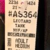 ADIDAS TANK ADULT MEDIUM GYMNASTICS GK LEOTARD BLACK PINK FOIL STAR AM NWT! - Image 6