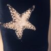 GK LgSLV LADIES SMALL NAVY VELVET RED FOIL STARS GYMNASTICS DANCE LEOTARD Sz AS - Image 5