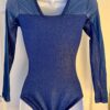 GK LgSLV LADIES SMALL OCEAN TWILIGHT GLITTER MESH GYMNASTICS DANCE LEOTARD Sz AS - Image 5