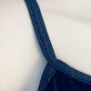 GK DANCE JAZZ TOP ADULT MEDIUM BLUE VELVET FOIL X-BACK FOIL STRAPS CAMISOLE AM - Image 2