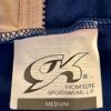 GK DANCE JAZZ TOP ADULT MEDIUM BLUE VELVET FOIL X-BACK FOIL STRAPS CAMISOLE AM - Image 9