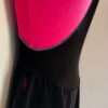 GK PINK & BLACK VELVET ADULT X-SMALL SWIRL BODY OVERLAY FIGURE SKATE DRESS AXS - Image 4