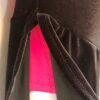 GK PINK & BLACK VELVET ADULT X-SMALL SWIRL BODY OVERLAY FIGURE SKATE DRESS AXS - Image 5