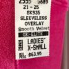 GK PINK & BLACK VELVET ADULT X-SMALL SWIRL BODY OVERLAY FIGURE SKATE DRESS AXS - Image 8