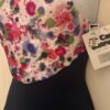 GK DANCE BIKETARD ADULT SMALL CRUSH VELVET PAINTBALL PRINT NAVY T-BACK TANK AS - Image 4