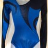 GK LgSLV LADIES SMALL PACIFIC OPALESCENCE BLACK MESH GYMNAST DANCE LEOTARD AS - Image 7