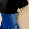 GK FIGURE SKATE ADULT SMALL SSLV BLACK & BLUE VELVET DRESS Sz AS NWT! - Image 3
