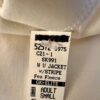 GK WHITE WARM UP JACKET ADULT SMALL L/S BLACK VELVET STRIPE ZIP UP SKATE SZ  S - Image 7