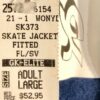 GK FITTED ICE SKATE JACKET NAVY ADULT LARGE FLEECE VELVET TRIM ZIP Sz AL NWT! - Image 9