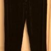 LEO'S DANCEWEAR JAZZ DANCE ADULT LARGE BLACK VELVET HIP HUGGER BOOT CUT PANTS AL - Image 3