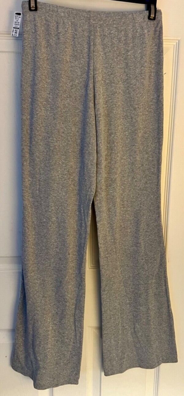 GK â€œGYMNASTICSâ€ GRAPHIC GIRLS LARGE GRAY HEATHER SOFT COTTON LOUNGE FLARE PANTS - Image 5