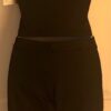 GK DANCE JAZZ ADULT MEDIUM BLACK MICROFIBER FOIL STRAPPY BACK CAMISOLE TOP Sz AM - Image 9