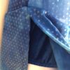 GK ASYM ADULT SMALL SLVLS BLUE TIE-DYE DOT FOIL VELVET ICE FIGURE SKATE DRESS AS - Image 4