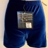 GK CHEER MICRO MINI WORKOUT ADULT LARGE ROYAL VELVET DANCE GYMNAST SHORTS Sz AL - Image 2
