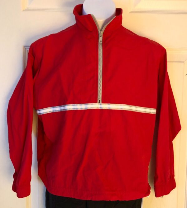 GK RED TASLAN CHILD X-SMALL GYMNASTICS ATHLETES WARM UP PULLOVER JACKET Sz CXS