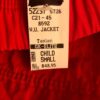 GK RED TASLAN CHILD X-SMALL GYMNASTICS ATHLETES WARM UP PULLOVER JACKET Sz CXS - Image 8