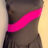 GK ICE FIGURE PEWTER PINK ADULT SMALL NYLON/SPANDEX SLVLS SKATE TANK DRESS Sz AS