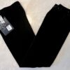 GK ELITE DANCE JAZZ LADIES SMALL BLACK VELVET JEWELED CUFFED JAZZ PANTS Sz AS