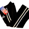 GK "TUMBLE" CAPRI PANTS SIZE LADIES MEDIUM COTTON/SPANDEX BLACK WHITE TRIM SZ M - Image 3