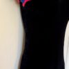 GK FIGURE SKATE LADIES SMALL BLACK & OCEAN VELVET A-LINE CAP SLV DRESS Sz AS - Image 3
