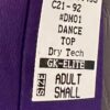GK DANCE CHEER LADIES SMALL PURPLE COTTON/SPANDEX ONE SHOULDER ASYM TOP Sz AS - Image 4