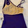 GK DANCE CHEER LADIES SMALL PURPLE COTTON/SPANDEX ONE SHOULDER ASYM TOP Sz AS - Image 6