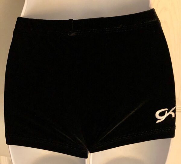 GK MICRO MINI ADULT MEDIUM BLACK WORKOUT JA GYMNASTICS CHEER DANCE SHORTS AM - Image 3