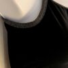GK DANCE JAZZ ADULT MEDIUM BLACK VELVET X-BACK FOIL STRAPS CAMISOLE TOP Sz AM - Image 3