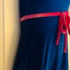 GK ICE SKATE GIRLS LARGE CAP SLV BLUE VELVET EMPIRE LINE DRESS Sz CL WAS $72.95! - Image 3