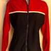 GK WOMENS X-SMALL BRUSH TRICOT RED/NAVY GYMNAST CHEER WARM UP JACKET SIZE SZ XS