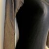 GK LgSLV LADIES SMALL BLACK GLITTER VELVET & MESH GYMNASTICS DANCE LEOTARD Sz AS - Image 3