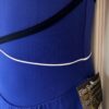 GK ICE FIGURE SKATE MICROFIBER GIRLS LARGE SLVLS ROYAL NAVY TRIM DRESS CL NWT! - Image 5