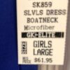 GK ICE FIGURE SKATE MICROFIBER GIRLS LARGE SLVLS ROYAL NAVY TRIM DRESS CL NWT! - Image 7
