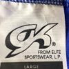 GK ICE FIGURE SKATE MICROFIBER GIRLS LARGE SLVLS ROYAL NAVY TRIM DRESS CL NWT! - Image 8