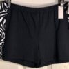 NWT! GK ELITE MICRO MINI CHEER SHORTS BLACK ZEBRA PRINT ADULT 3XL