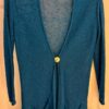 COLDWATER CREEK LONG CARDIGAN BLUE-GREEN SLUB KNIT LADIES SMALL Sz 6 EUC! - Image 5