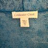 COLDWATER CREEK LONG CARDIGAN BLUE-GREEN SLUB KNIT LADIES SMALL Sz 6 EUC! - Image 7
