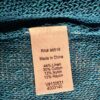 COLDWATER CREEK LONG CARDIGAN BLUE-GREEN SLUB KNIT LADIES SMALL Sz 6 EUC! - Image 8