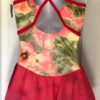 GK ICE FIGURE SKATE ADULT SMALL MATTE TRICOT WATERCOLOR FLORAL PRINT DRESS AS - Image 3