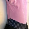 GK ICE SKATE GIRLS SMALL CAP SLV PINK VELVT POLKA DOT PRINT RUFFLE DRESS Sz CS - Image 3