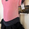 GK ICE SKATE GIRLS SMALL CAP SLV PINK VELVT POLKA DOT PRINT RUFFLE DRESS Sz CS - Image 5